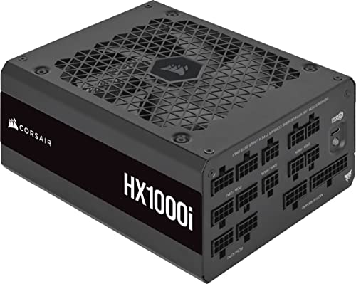 Corsair HX1000i Fully Modular Ultra-Low Noise ATX Power Supply - ATX 3.1 & PCIe 5.1 Compliant - Fluid Dynamic Bearing Fan - CORSAIR iCUE ...