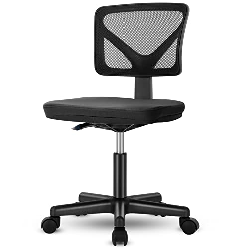 Sweetcrispy Armless Small Desk Chair