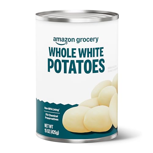 Amazon Fresh, Canned Whole White Potatoes, 15 Oz