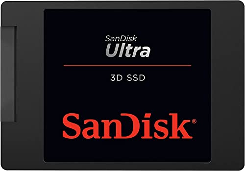 SanDisk Ultra 3D 4 TB SSD interne Festplatte ( 2,5 Zoll, stoßbeständig, 3D NAND-Technologie, n-Cache 2.0-Technologie, 560 MB/s Übertragungsraten) Schw