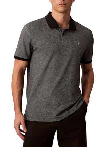 Calvin Klein Men's Jacquard Refined Polo