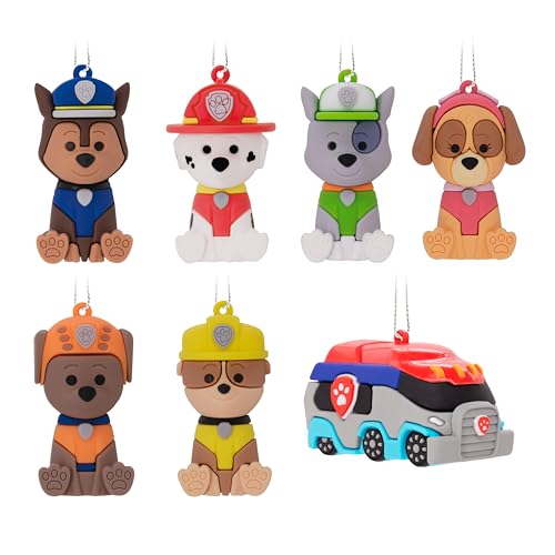Hallmark Paw Patrol Mystery Christmas Ornaments, Shatterproof, Set of 2