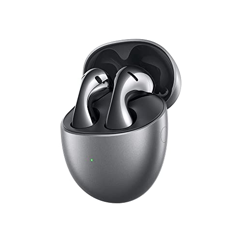 HUAWEI FreeBuds 5 Kopfhörer, Hi-Res-Zertifiziert, offenes Design für verbesserten Komfort, 30 Stunden Akkulaufzeit,Wasserdichtigkeit IPX4, Silver Fros