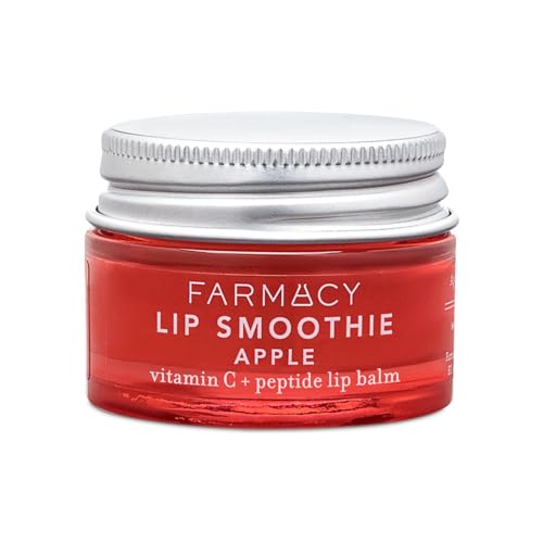 Farmacy Peptide Lip Smoothie - Hydrating Lip Balm with Vitamin C to Visibly Plump & Smooth Lines - Nourishing Treatment with a High-Gloss Finish - Apple (10g)