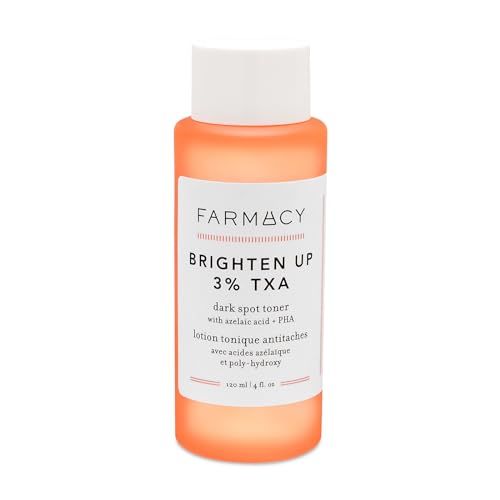 Farmacy 3% TXA Toner for Face - Brightening Face Toner for Oily Skin - Liquid Exfoliant with Azelaic Acid + 5% PHA to Target Visible Dullness + Help Reduce Uneven Skin Tone (120ml)