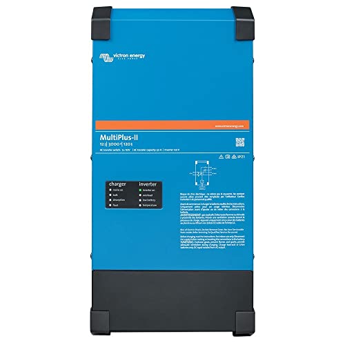 Victron Energy MultiPlus-II - Power Inverter - Pure Sine Wave Inverter Charger for 120 amp Battery - with PowerAssist Technology - 3000VA 12-Volt