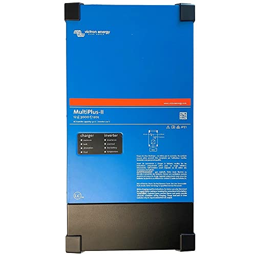 Victron Energy MultiPlus-II Pure Sine Wave Inverter Charger, UL-Certified, 12/3000/120-50 120V