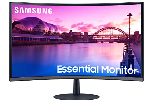 Samsung 27-Inch(68.6cm) FHD 1000R Curved LCD Monitor, VA, 75 Hz, Bezel Less Design, AMD Freesync, Speakers, DP, HDMI, Audio-in Port (LS27C390EAWXXL, B