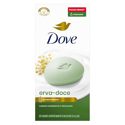 Sabonete em Barra Dove Erva-doce 90g 6 Unidades