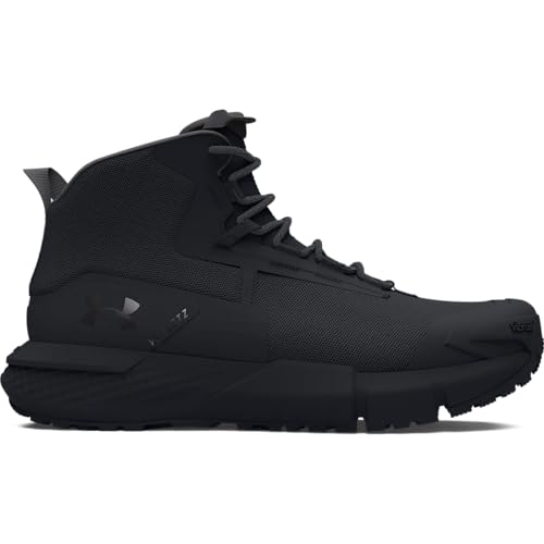 Under Armour Men's Charged Valsetz Mid, (001) Black/Black/Jet Gray, 11, US