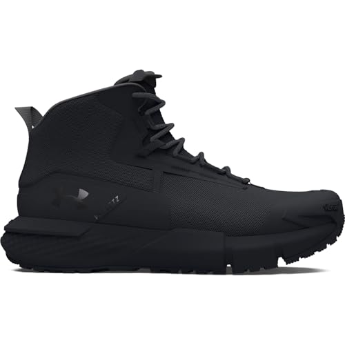 Under Armour Men's Charged Valsetz Mid, (001) Black/Black/Jet Gray, 10, US