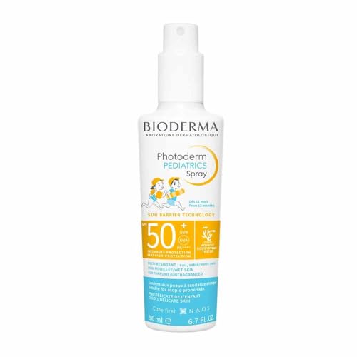 ⚡ BLITZDEAL (-52%) BIODERMA Photoderm Pediatrics Spray SPF50+ Sonnencreme für Kinder ab 12 Monaten, sehr hoher Schutz - empfindliche Haut - breites UVA/UVB-Spektrum - Spray 100 ml