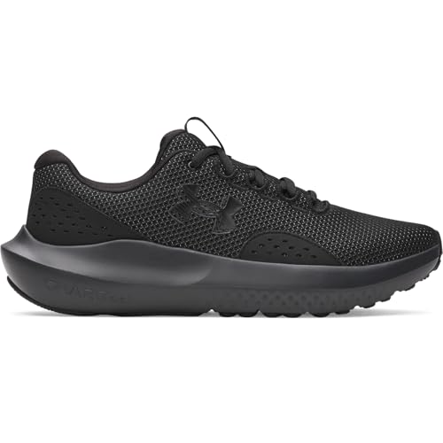 Under Armour Men's Charged Surge 4, (002) Black/Black/Black, 8.5, US