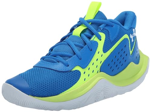 Under Armour Unisex Grade School Jet '23, (401) Photon Blue/High-Vis Yellow/White, 4, US