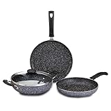 Amazon Solimo Aluminium 4 Piece NonStick Cookware Set 995