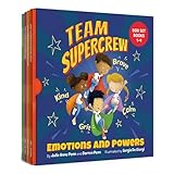 Team Supercrew - Emotions and Powers - 4 Book Box Set (books 1-4): Help kids through big emotions (anger, fear, frustration, sadness). Discover the power to be brave, be kind, be calm, and have grit!
