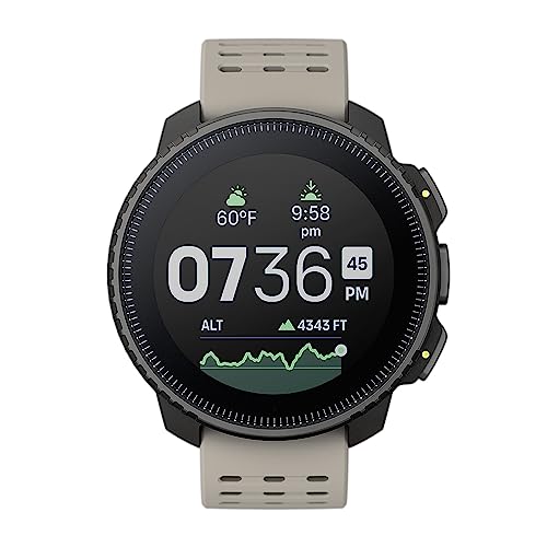 SUUNTO Vertical GPS Sports Watch, Premium Multisports Watch w/1.4 inch Touchscreen & 95+ Training Workout Analysis, Heart Rate & Sleep Tracking, 60-Day Battery Life, Dual-GNSS, Free Offline Maps, Sand