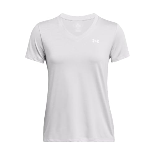 (-28%) Under Armour Damen Tech Twist V-Neck T-Shirt Grau M