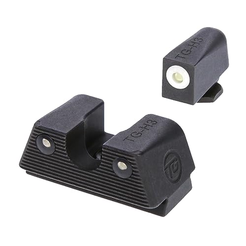 TRUGLO Tritium X Night Sight Set, Compatible with Glock 42/43 Handguns | Glowing Front & Rear Gun Sights with 3-Dot Configuration | Snag-Free Design Fits Most Standard Holsters