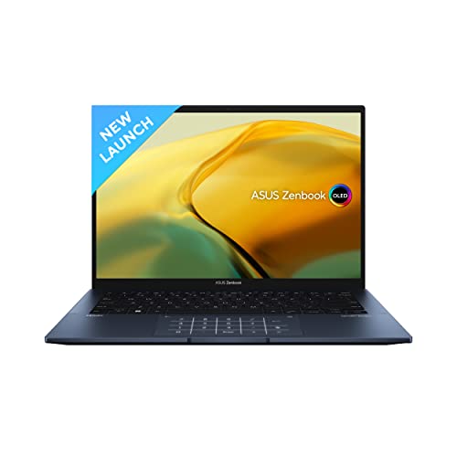 ASUS Zenbook 14 OLED (2023), Intel Core i5-1340P 13th Gen, 14" (35.56 cm) 2.8K 90Hz OLED, पतला और हल्का लैपटॉप (16GB/512GB SSD/Iris Xe/Win 11/Office 2