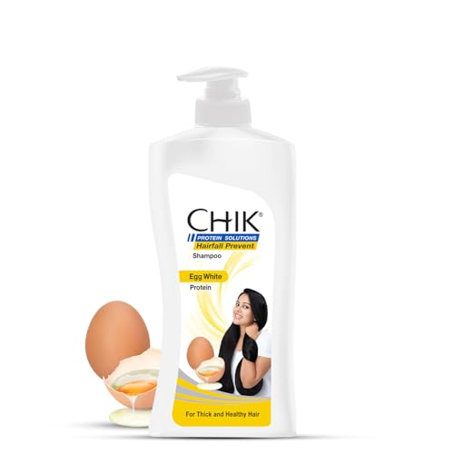 CHIK Protein Solution Hairfall Control Shampoo | Enriched with Egg White Protein for Strong, Thick and Healthy Hair, Promotes Growth and Reduces Hair 
