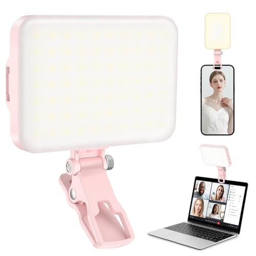 60 LED Portable Selfie Light Video Conference Lighting With Clip And