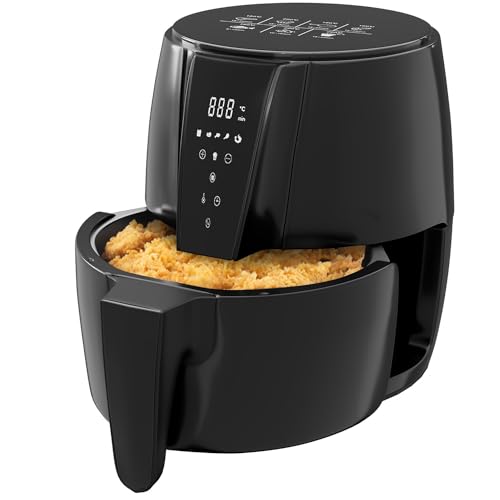 Lifelong Air Fryer | 1 Year Warranty | 1350W, 4.2L, Digital with 6 Presets, Hot Air Circulation, Temperature & Timer Control, Up to 90% Less Oil Usage