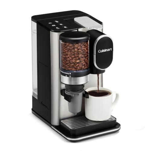 Cuisinart Single-Serve Coffee Maker + Coffee Grinder with Conical Burr Mill (DGB-2SS)