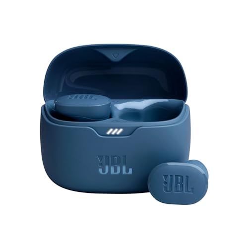 JBL Tune Buds - True wireless Noise Cancelling earbuds, JBL Pure Bass Sound, Bluetooth 5.3, 4-Mic technology for Crisp, Clear Calls, Up to 48 hours of battery life, Water and dust resistant (Blue)