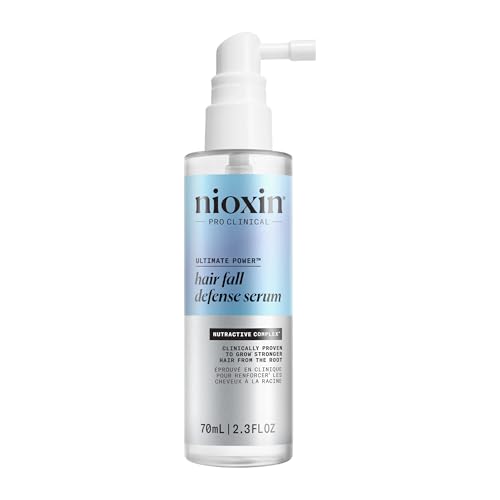 Nioxin Hair Fall Defense Intensive Daily Leave-In Hair Treatment | With Niacinamide, Caffeine, Lauric Acid, and Sandalore | For Thicker, Stronger Hair | 2.3 Fl Oz.