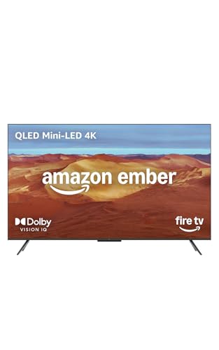 Amazon Fire TV 65" Omni Mini-LED Series, QLED 4K UHD smart TV, Dolby Vision IQ, 144hz gaming mode, Ambient Experience, hands-free with Alexa, 2025 release