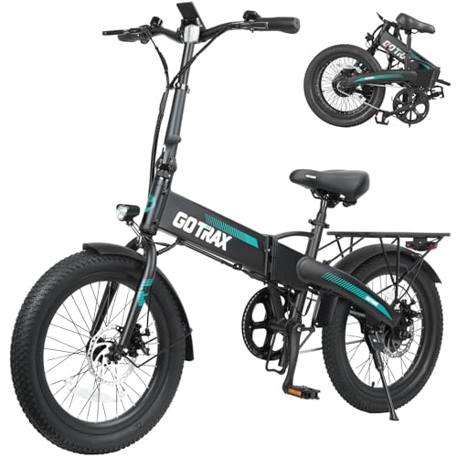 Gotrax R1 20" Folding Electric Bike with 40 Miles Range by 48V Battery, 20Mph Power by 350W, Weighs Only 45lbs, LCD Display & 5 Pedal-Assist Levels, Suitable for Leisure Riding&Commuting Black
