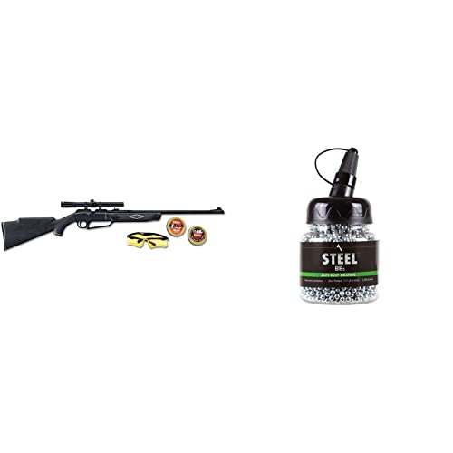 Daisy 880 Powerline Air Rifle Kit (Includes 500 pellets, 750 BBS) with Air Venturi 2,500 Zinc-Plated Steel BBS