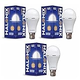 Halonix 85 Watt B22 LED White Rechargeable Emergency light Inverter Bulb Pack of 3
