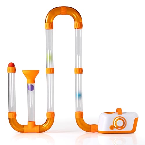 Fat Brain Toys The Original Air Toobz, Air-Powered STEM Building Toys for Kids & Teens, Kids Building Toys, STEM Toys for 3+ Year Old