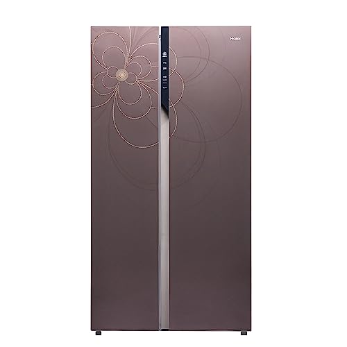 Haier 630L Frost Free Inverter Side by Side Refrigerator (HRS-682EG, Caramel Glass, Convertible)