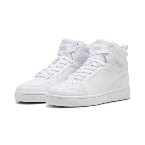 (-45%) PUMA Unisex Kinder Rebound V6 Mid Jr Turnschuhe, White Cool Light Gray, 37.5 EU