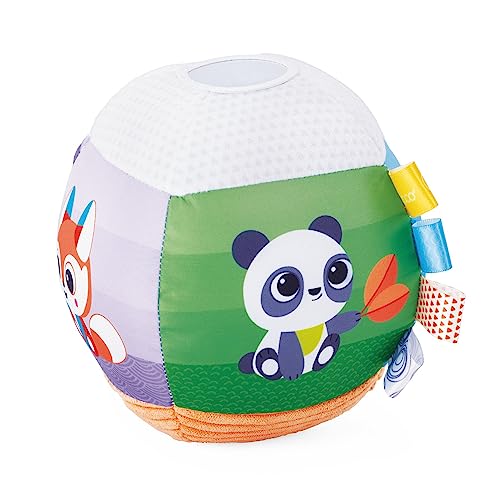 (-54%) Chicco Weicher elektronischer Musikball, mit verschiedenen Stoffen und Etiketten, angenehme Musik und Melodien, 3-36 Monate