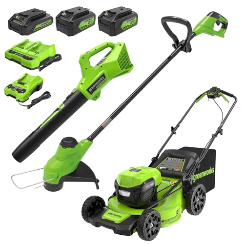 Greenworks 48V (24V x 2) High - Performance Cordless Yard Tool Combo