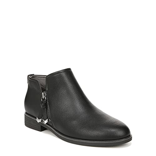 Dr. Scholl's Shoes Women's Astir Booties Ankle Boot, Black Smooth, 9 Wide