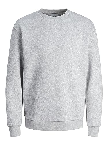 (-39%) JACK & JONES Herren Maillot de survêtement Jjebradley Sweat Crew Noos Jnr, Light Grey Melange, 152