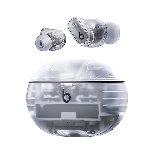 (-40%) Beats Studio Buds + | Komplett kabellose Noise Cancelling In-Ear Kopfhörer, verbesserte Apple & Android Kompatibilität, eingebautes Mikrofon, Schweiß-beständige Bluetooth Kopfhörer- Transparent