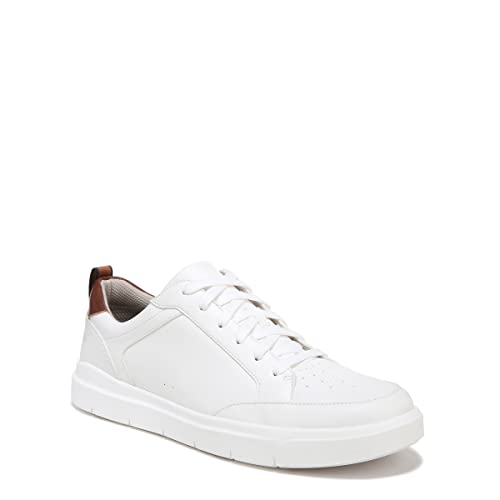 Dr. Scholl's Mens Catch Thrills Lace Up Casual Sneaker White Smooth 11 W