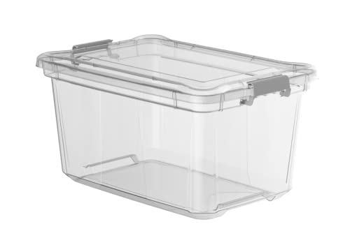 Organizador Plástico Plasvale 50L – Grande, Transparente, BPA Free