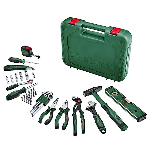 (-58%) Bosch Handwerkzeug-Set Advanced, 52-teilig (Set mit hochwertigen Werkzeugen für erfahrene Heimwerker; lange Lebensdauer; hochwertige Materialien; ergonomisches Design)