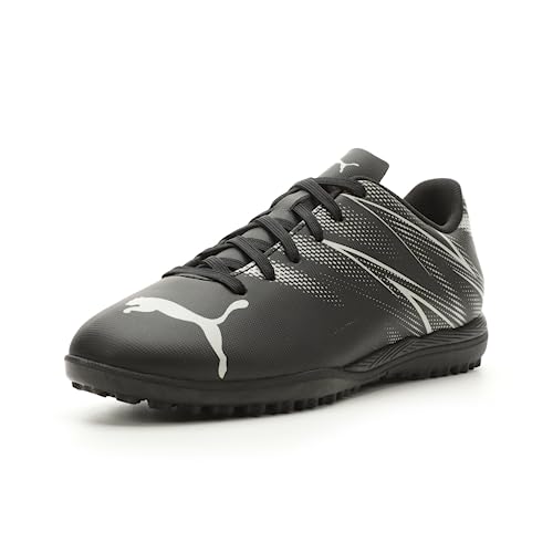 PUMA Kids' Attacanto Turf Training PUMA Black-Silver Mist Big Kid 12