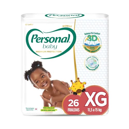 Fralda Personal Baby Premium Protection M - 34 unidades!