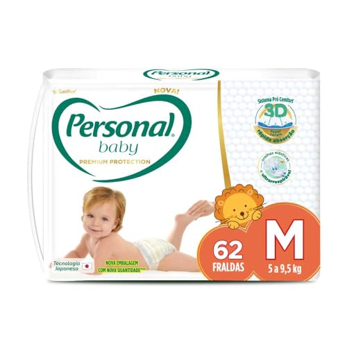PRIME Fralda Personal Baby Premium Protection M 62 unidades