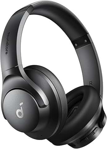 Soundcore by Anker Q20i Hybrid Active Noise Cancelling Headphones, Black | Over-Ear, Bluetooth, 40H ANC Playtime
