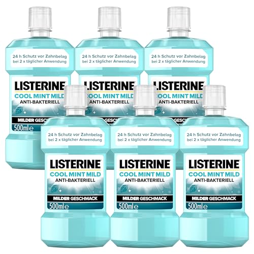 (-25%) LISTERINE Cool Mint Mild Mundspülung, 6 x 500 ml